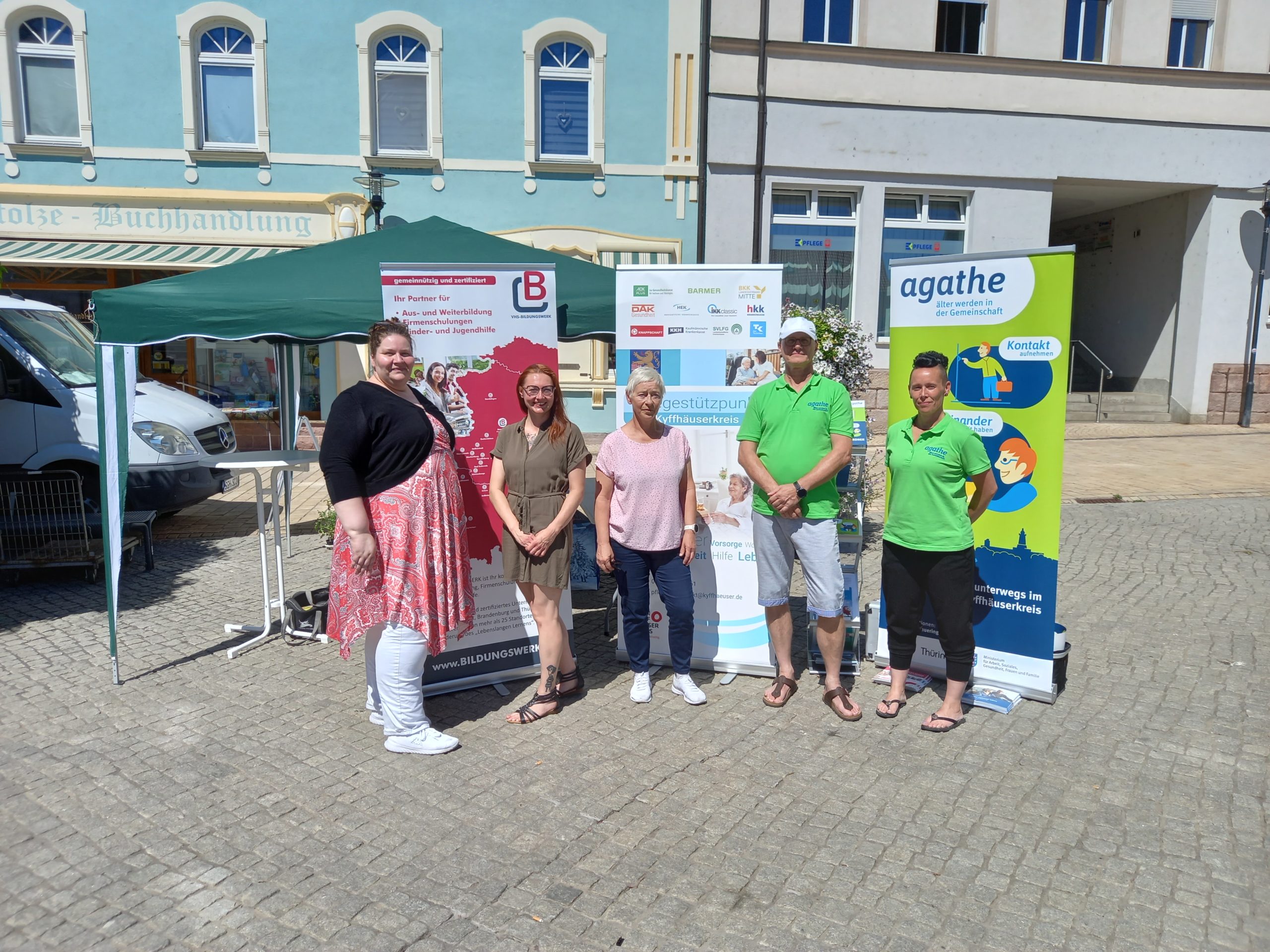 AGATHE und Pflegestützpunkt zum Markttag in Bad Frankenhausen